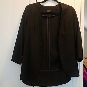 Harlowe & Graham black 3/4 sleeve blazer